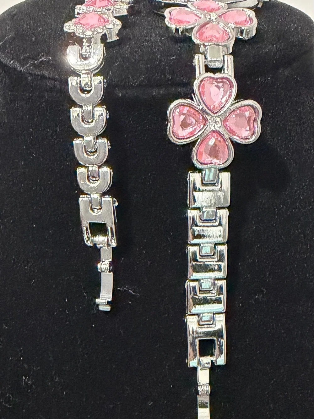 Pink Crystal Accent Women's Bracelet Watch -